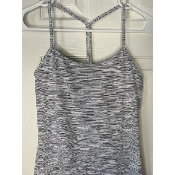 Lululemon Womens Size 4 Power Y Tank Grey - Picture 2 of 7